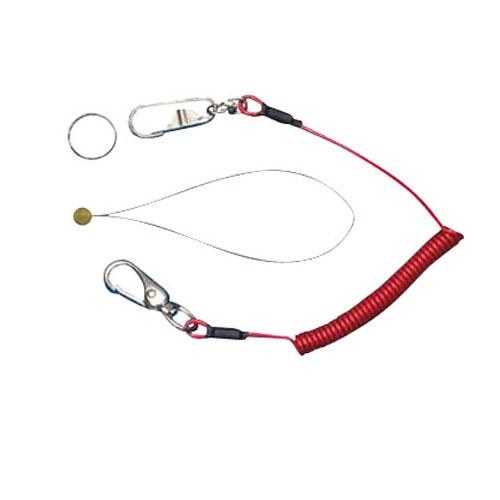 安全ロープ レッド ダイレクトキャッチフック付 取寄品 スーパーツール AR430DR