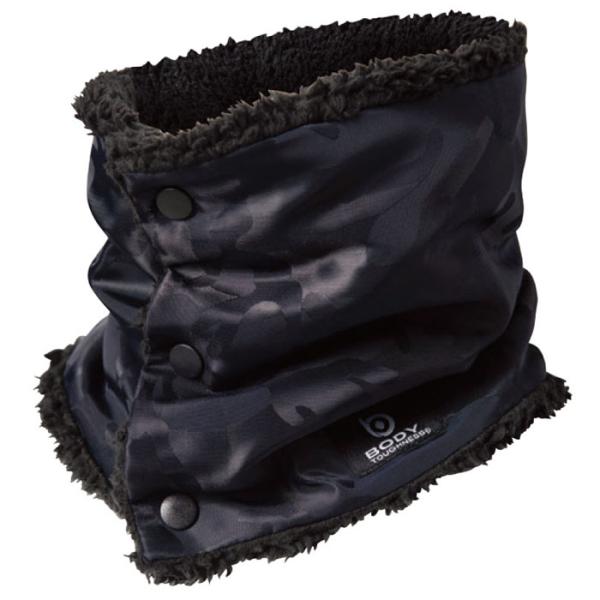 防風ネックウォーマー 迷彩 ネイビー  取寄品 おたふく JW-117
