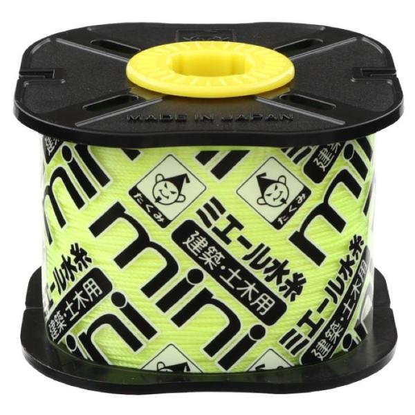 ミエール水糸 mini 蛍光イエロー 細0.5mmx250m 取寄品 たくみ 4830