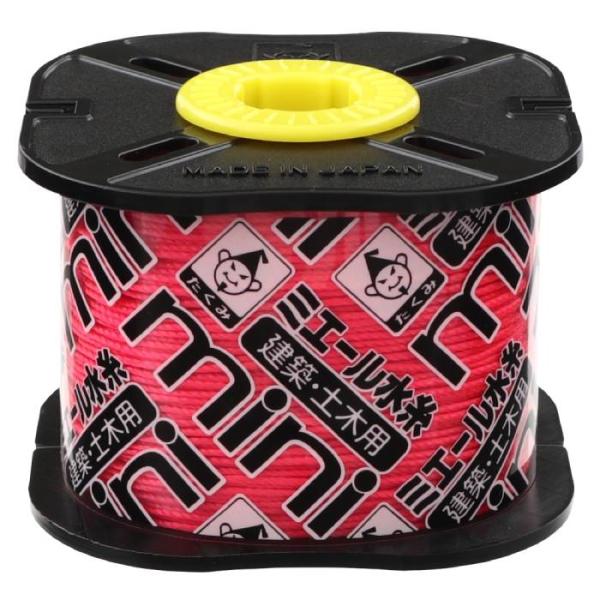 ミエール水糸 mini 蛍光ピンク 太0.8mmx135m 取寄品 たくみ 4833