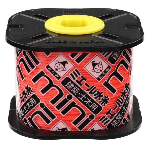 ミエール水糸 mini 蛍光オレンジ 細0.5mmx250m 取寄品 たくみ 4834