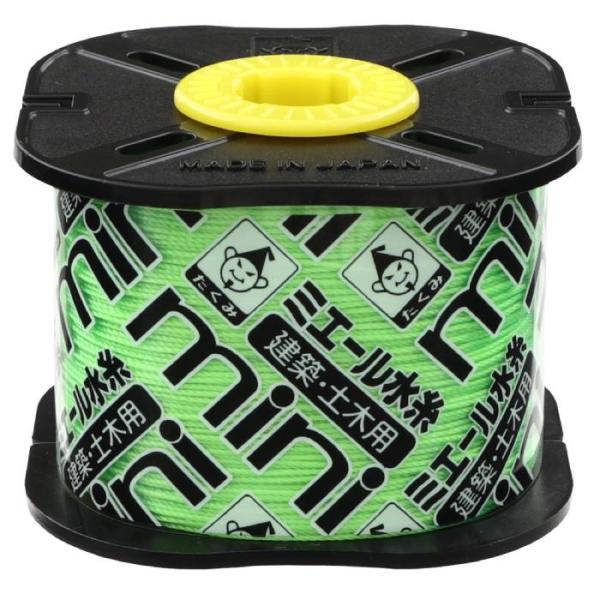 ミエール水糸 mini 蛍光グリーン 細0.5mmx250m 取寄品 たくみ 4836