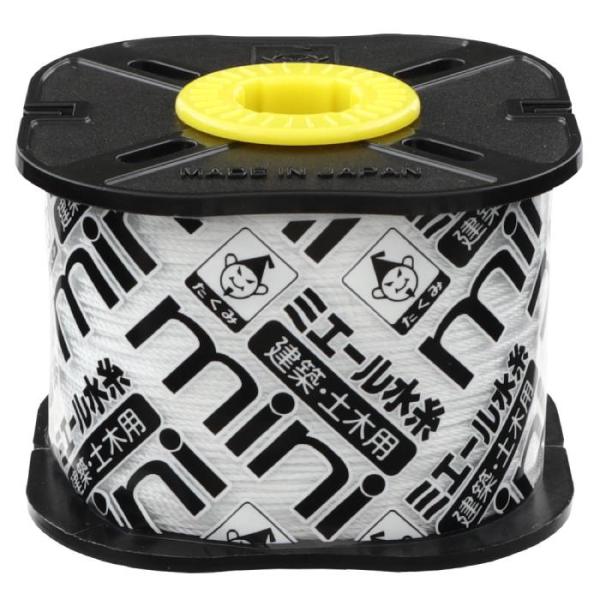 ミエール水糸 mini 蛍光ホワイト 細0.5mmx250m 取寄品 たくみ 4838