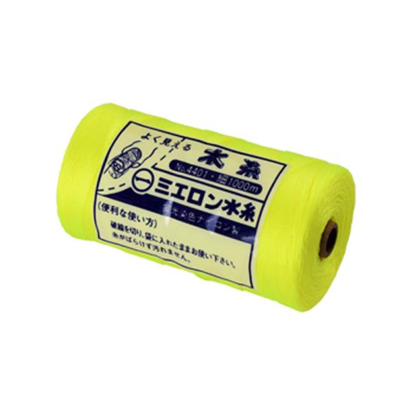 マルイチ ミエロン水糸 (チーズ巻) 細 約0.5mmx1000m 黄色 たくみ 4401