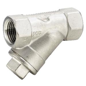 ステンレス製バルブ Y型ストレーナ クラス800 スクリーン40メッシュ ネジ(Rc)1” フローバ...