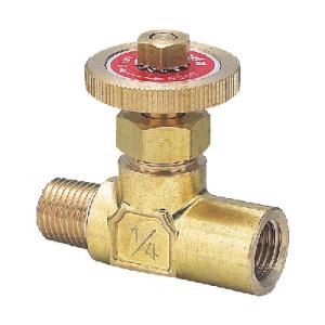 オスメスニードルバルブ ネジ(R×Rc)3/8×3/8 フローバル MVMF-03S