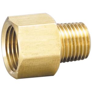 黄銅製ねじ込継手 異径オスメスソケット ネジ(Rc×R)1/4×1/8 フローバル GMF-0201...