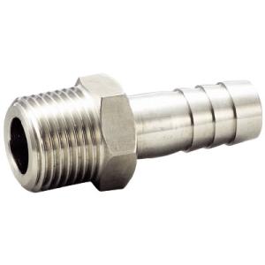 ステンレスホースニップル SUS304 ネジ(R)3/8 タケノコ外径(径D)16 フローバル VH...