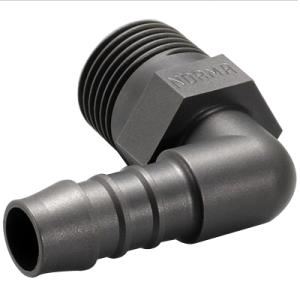 プラスチックホース継手 ポリアミド エルボ 取付ネジ(R)3/8 適用ホース内径8 NORMA(ノー...