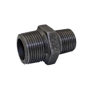 可鍛鋳鉄製 ねじ込み式黒継手 異径ニップル 3/4 x 1/2 取寄品 フローバル RNI-0604