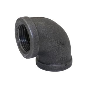 可鍛鋳鉄製 ねじ込み式黒継手 エルボ 1"1/4 取寄品 フローバル BL-10