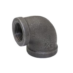可鍛鋳鉄製 ねじ込み式黒継手 異径エルボ 1 x3/4 取寄品 フローバル BRL-0806
