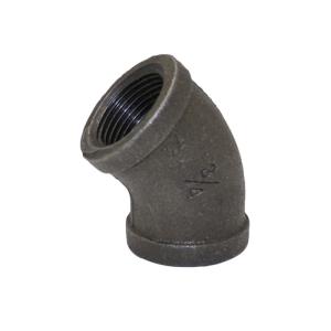 可鍛鋳鉄製 ねじ込み式黒継手 45°エルボ 3/4 取寄品 フローバル 45BL-06