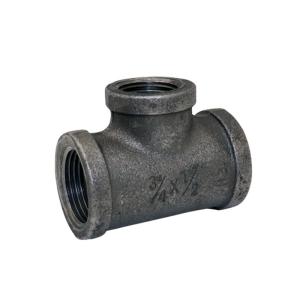 可鍛鋳鉄製 ねじ込み式黒継手 異径チーズ 1 x3/8 取寄品 フローバル BRT-0803