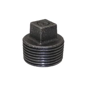 可鍛鋳鉄製 ねじ込み式黒継手 プラグ 2 取寄品 フローバル P-16