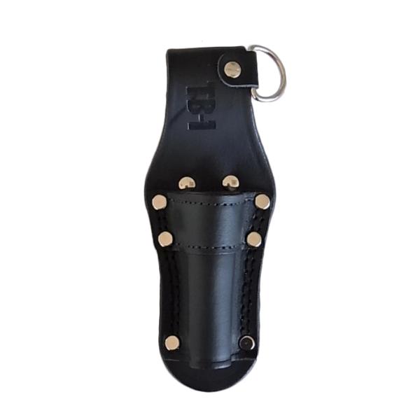 黒床革 頑丈 シノ ポンチ差 1丁差し 取寄品 鳶壱 LX-12-BK