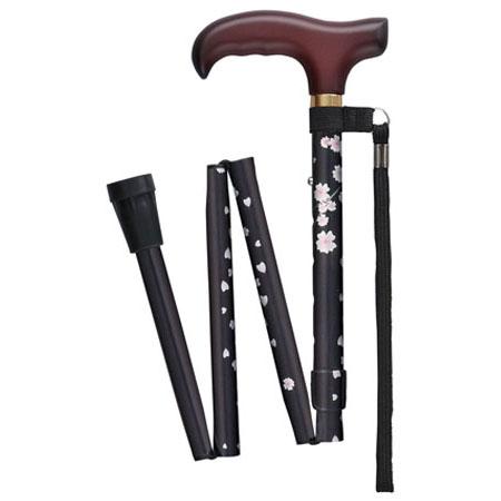Walking Stick ステッキ 杖 ベーシック 折畳S チェリーブラック 取寄品 Fuji H...