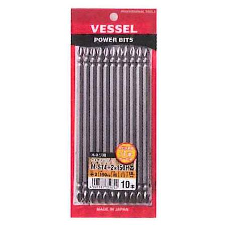 サキスボビット 木ネジ用 +2×150mm (1袋10本入) ※取寄品 ベッセル M-S14+2x1...