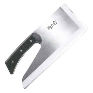 切れ者ステン金2別型麺切庖丁(庖丁布ケース付) 330mm/860g 豊稔光山 A-0020