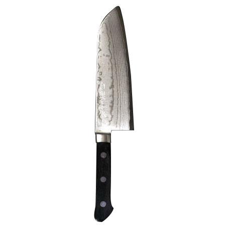 鍛造ステンレス 三徳庖丁 黒柄 V金10号口金付積層全貫通 刃長170mm ※取寄品 三木刃物 M1...