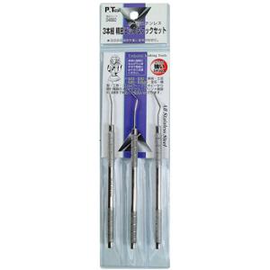 3本組ピック&amp;フックセット オールステンレス イチネンMTM ミツトモ 04660