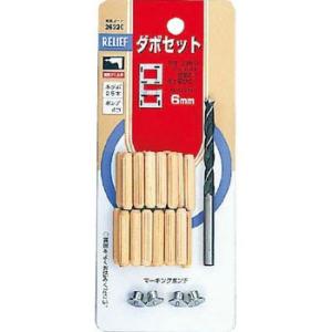 ダボセット 6mm 木ダボ25本 ポンチ4コ イチネンMTM ミツトモ 26320