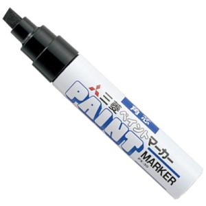 ペイントマーカー(油性顔料・太字角芯) 黒 (10本価格) 三菱鉛筆 PX30.24