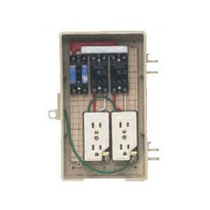 未来工業 屋外電力用仮設ボックス(漏電しゃ断器・分岐ブレーカ