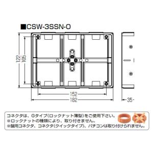 埋込スイッチボックス(極薄型・塗代無) (1個...の詳細画像1