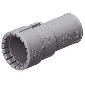 コンビネーションカップリング(Gタイプ)PF管16⇔VE管16 グレー (10個価格) 未来工業(MIRAI) MFSVE-16GH