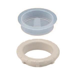 通線ブッシング(ショート型・キャップ付)適合管ノック径76 黒 (1個価格