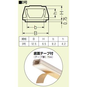プラモール(テープ付) 2号 ブラック 10本...の詳細画像1