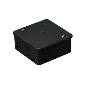 2ヶ用露出スイッチボックス(コネクタ無・ノック穴付・上下穴)ベージュ