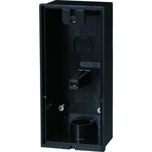 露出スイッチボックス(防水コンセント用) ブラック 取寄品 未来工業(MIRAI) PVR22-LBC1K