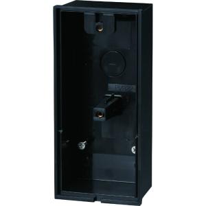 露出スイッチボックス(防水コンセント用) ブラック 取寄品 未来工業(MIRAI) PVR22-LBCK