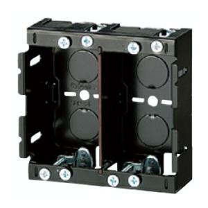 鉄製パネルボックス(2ヶ用セパレーター付・あと付はさみボックス) (10個価格) 未来工業(MIRAI) SBP-2FM