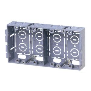 パネルボックス(4ヶ用セパレーター付・あと付はさみボックス) (1個価格) 未来工業(MIRAI) SBP-4W