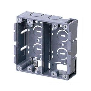 パネルボックス(2ヶ用セパレーター付・あと付はさみボックス) (20個価格) 未来工業(MIRAI) SBP-WM