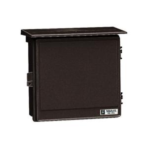 プラスチック製防雨ウォルボックス 屋根無 タテ型 ブラック 1個価格