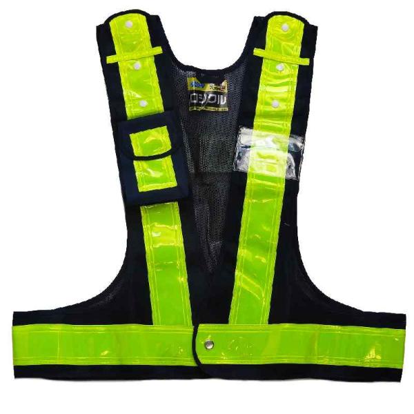 多機能ベスト『ロジクル』 紺/黄 フリーサイズ 取寄品 ミズケイ 3005001