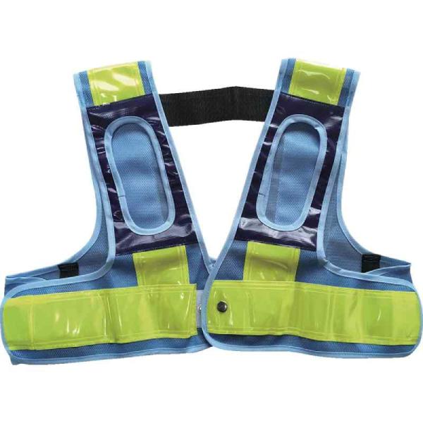 フルハーネス用安全ベスト 『装着できるんです』 青/黄 墜落制止用器具 ハーネス 安全帯 取寄品 ミ...