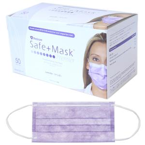 在庫限り セーフマスクプレミア ラベンダー 50枚入り x 10箱 計500枚 メディコム 2011M