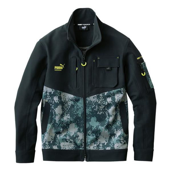 ワークジャケット ブラック Lサイズ 取寄品 PUMA WORKWEAR(プーマワークウェア PW-...