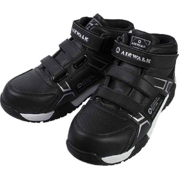 AIR WALK 作業靴 樹脂先芯入 ベルトライン ブラック 26.0cm 取寄品 ユニワールド A...