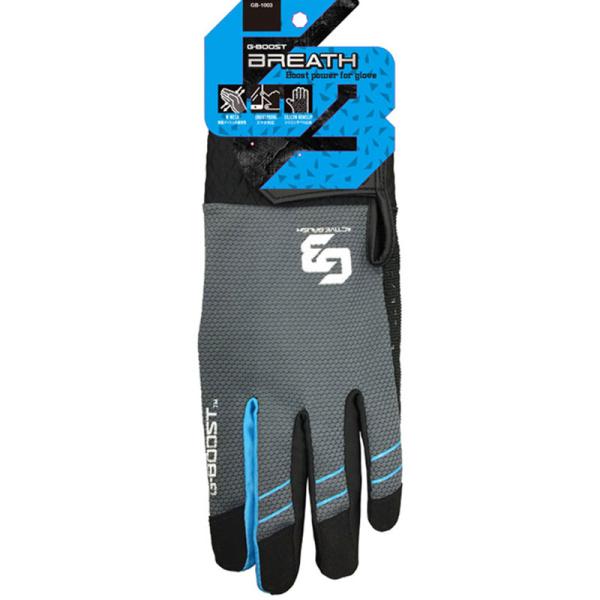 G-BOOST BREATH グレー 夏用作業グローブ(Lサイズ) 取寄品 ユニワールド GB-10...