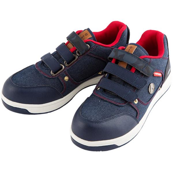 AIRWALK セーフティー デニムブルー×レッド 27.0cm ※取寄品 AIRWALK AW-7...
