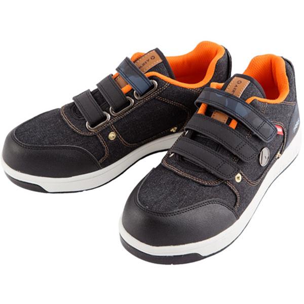AIRWALK セーフティー デニムブラック×オレンジ 26.0cm ※取寄品 AIRWALK AW...