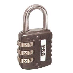 フリーダイヤル錠 31ｍｍ（ブラック） 業務用10個セット YKC #120