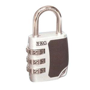 フリーダイヤル錠 30ｍｍ（シルバー／ラバー） 業務用10個セット YKC #240