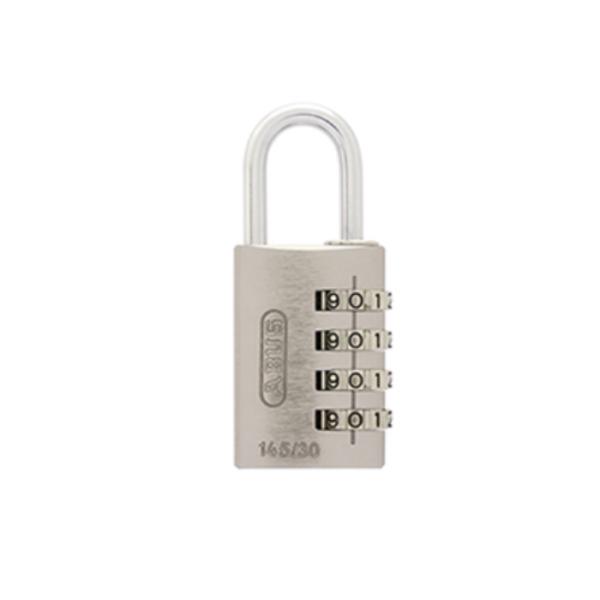 ABUS ナンバー可変式南京錠 145-4dシリーズ 30ｍｍ シルバー 取寄品 日本ロックサービス...